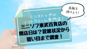 ミニソフの開店日と営業時間アクセス方法は?混雑状況 から狙い目まで調査!